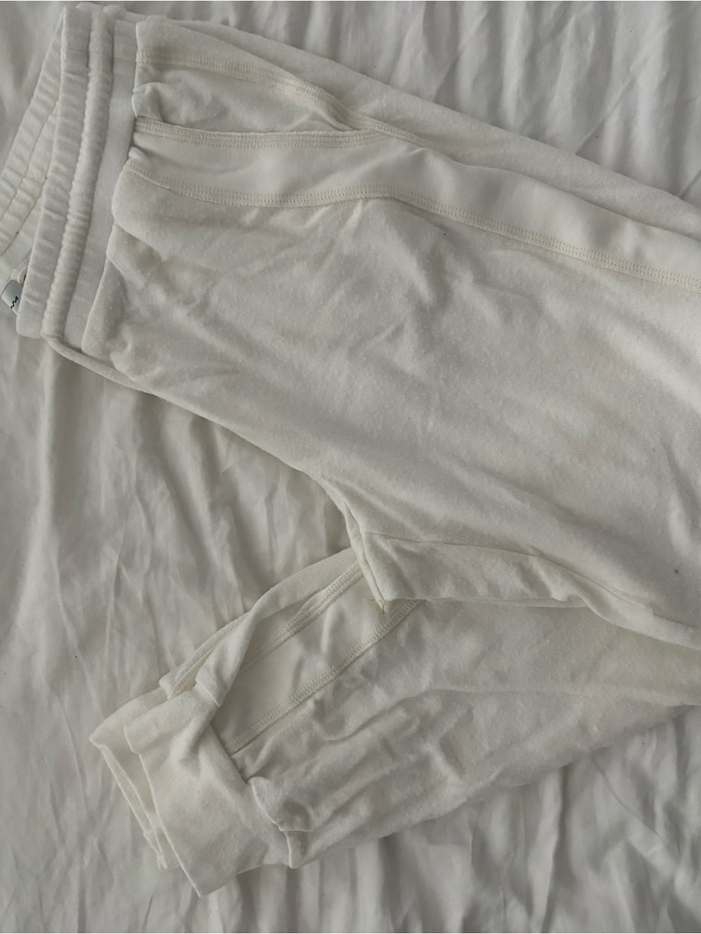 Michael Stars Cream Drawstring Lounge Pants